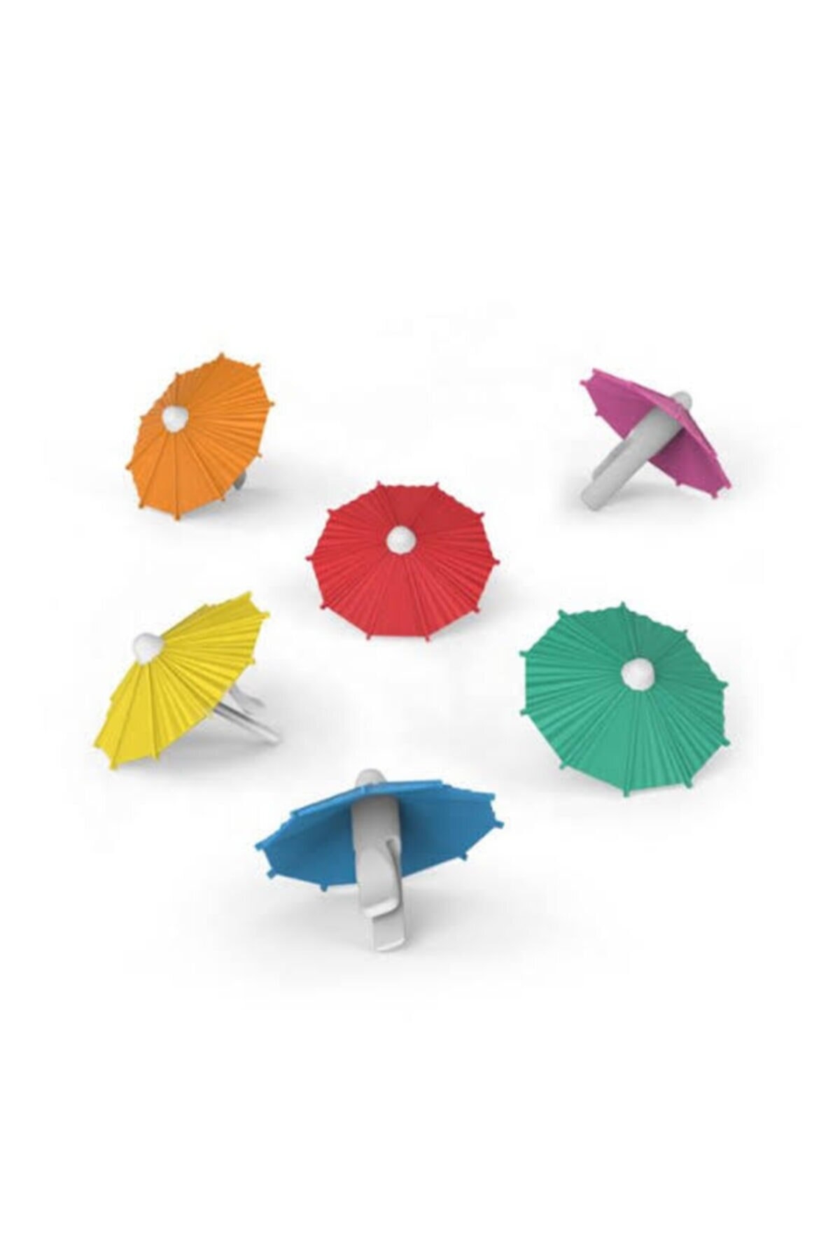 Silikon 6 Renk 6’lı Şemsiye Bardak Ayırıcı