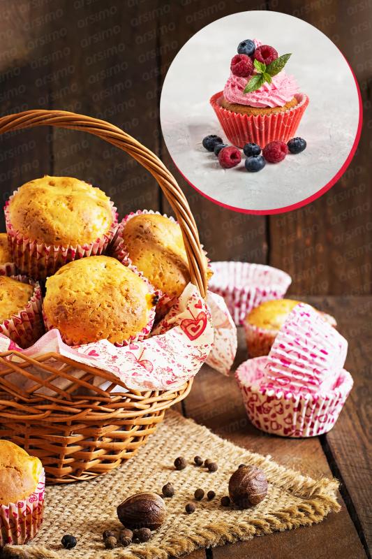 Kek Kapsülü Cupcake Muffin Kağıdı 100 Adet