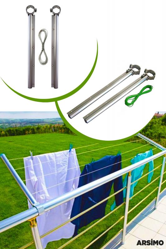 Metal Balkon Çamaşır Kurutma Askısı Çamaşır Kurutmalık