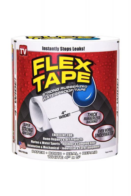 Flex Tape Güçlü Suya Dayanıklı Su Sızdırmaz Sıcak Soğuk Tamir Bandı Beyaz