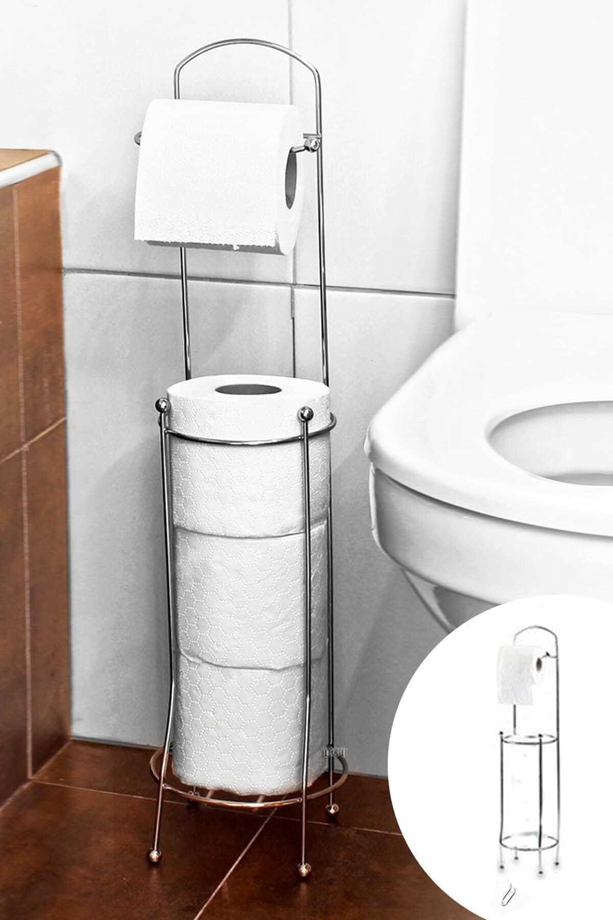 Yedek Hazneli Ayaklı Tuvalet Wc Paslanmaz Yedekli Tuvalet Kağıtlığı