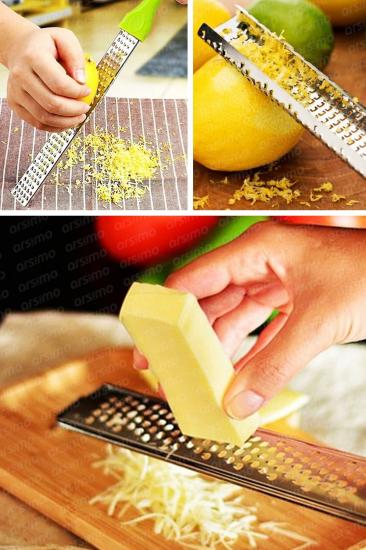 Toptan Paslanmaz Çelik Pratik Uzun El Rendesi Saplı Limon Peynir Sarımsak Rendesi 27 cm Fiyatı