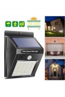 Toptan Harekete Duyarlı Solar Duvar Lambası 20 Ledli Bahçe Lambası Fiyatı