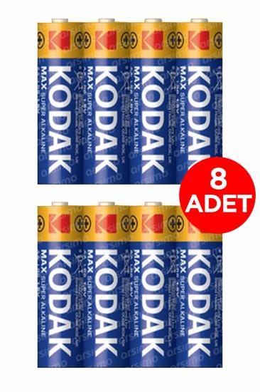 Toptan 8 Adet Kodak Kalem Pil Çinko Karbon Shrink AAA Fiyatı